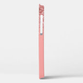 Coques Case-Mate iPhone Rose monogramme Parties scintillant or élégant Scr (Verso / Gauche)