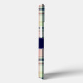 Coques Case-Mate iPhone Rose Navy Vert Blanc Prépa Madras N Monogramme (Verso / Droite)