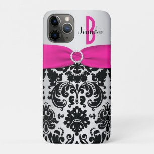 Case-Mate iPhone Case Rose, Noir, Argent Damas