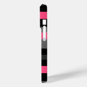 Coques Case-Mate iPhone Rose Noir et Gris (Verso / Gauche)