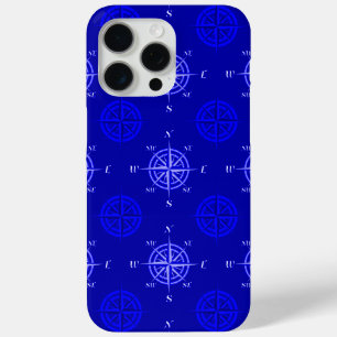 Coque iPhone 15 Pro Max Rose Ocean Blue Compass