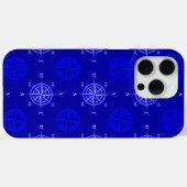 Coques Case-Mate iPhone Rose Ocean Blue Compass (Verso (horizontal))