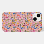 Coques Case-Mate iPhone Rose ombrée moderne en batik (Verso (horizontal))
