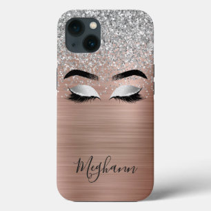 Case-Mate iPhone Case Rose or Parties scintillant argent  métallique Eye