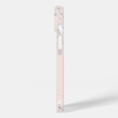 Coques Case-Mate iPhone Rose or rose argent parties scintillant nom monogr (Verso / Gauche)