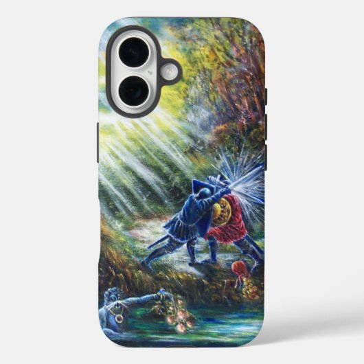Coques Case-Mate iPhone ROSE OUBLIÉ combattant les chevaliers, l'argent et (Verso)