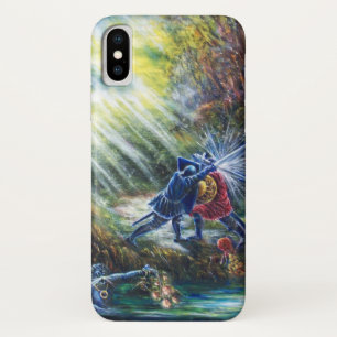 Case-Mate iPhone Case ROSE OUBLIÉ combattant les chevaliers, l'argent et