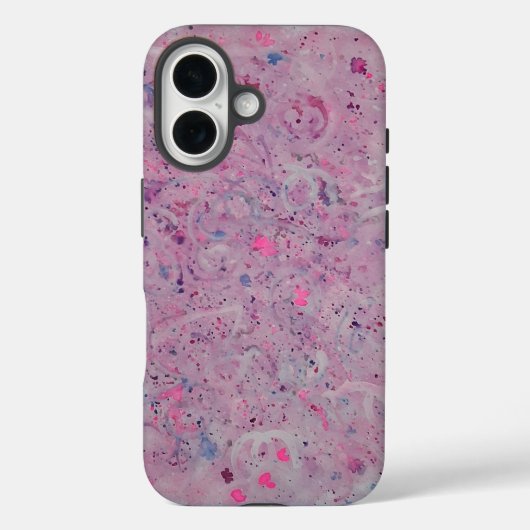 Coques Case-Mate iPhone Rose Pâle Aquarelle Abstraite  (Verso)