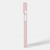 Coques Case-Mate iPhone Rose Pâle avec Nom iPhone 14 (Verso / Gauche)