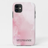 Coques Case-Mate iPhone Rose Pâle Élégant Aquarelle Douce (Dos)