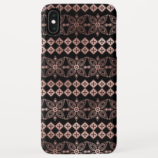 Coques Case-Mate iPhone Rose pâle - Rose or Boho main tiré Motif (Dos)