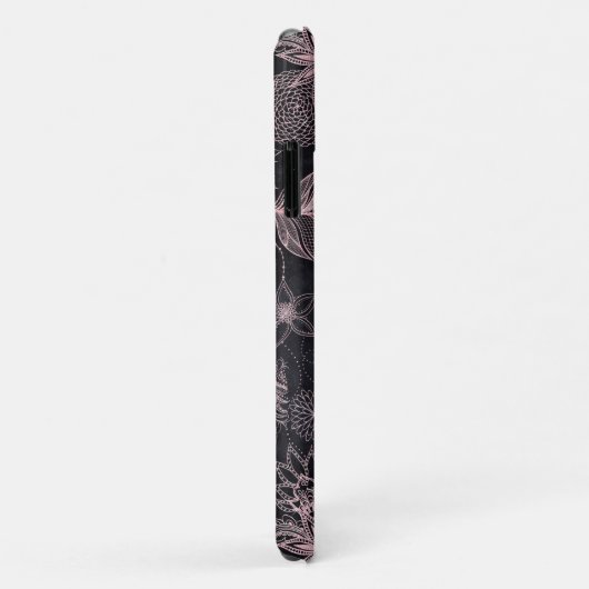 Coques Case-Mate iPhone Rose Parties scintillant or Dreamcatcher Feathers (Dos/Droite)