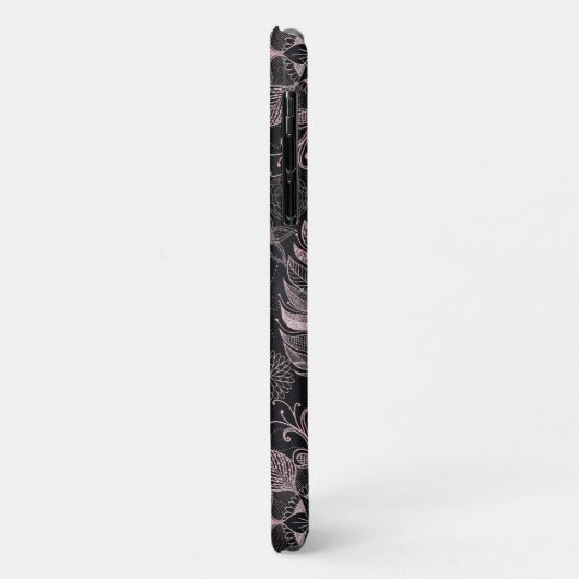 Coques Case-Mate iPhone Rose Parties scintillant or Dreamcatcher Feathers (Dos/Gauche)