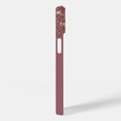 Coques Case-Mate iPhone Rose Parties scintillant or, étincelle et brillanc (Verso / Droite)