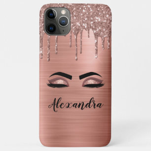 Case-Mate iPhone Case Rose Parties scintillant or étincelle Eyelashes No