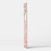 Coques Case-Mate iPhone Rose Parties scintillant or rose pâle rose floral (Verso / Droite)