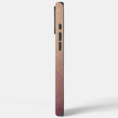 Coques Case-Mate iPhone Rose Parties scintillant or sable texture visuelle (Verso / Gauche)