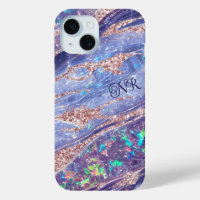 Rose Parties scintillant or violet Opal Gem Marbre