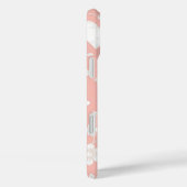 COQUES Case-Mate iPhone ROSE PASTEL AUX COEURS BLANCS ET FLEURS (Verso / Droite)