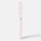 Coques Case-Mate iPhone Rose pastel Monogramme Or Initial Noir Élégant Chi (Verso / Gauche)