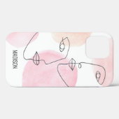 Coques Case-Mate iPhone Rose personnalisé minimal (Verso (horizontal))