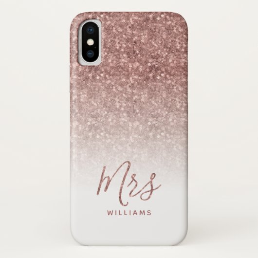 Coques Case-Mate iPhone Rose personnalisé Parties scintillant Gold Sparkle (Dos)