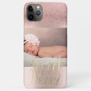 Case-Mate iPhone Case Rose photo Parties scintillant or Ombre Sweet Baby