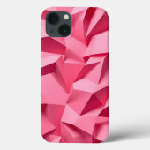 Coques Case-Mate iPhone Rose Pink Geometric iPhone Case with 3D Texture (Verso)