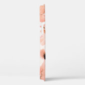 Coques Case-Mate iPhone Rose, pivoine, feuille, motif aquarelle. (Verso / Droite)