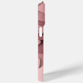Coques Case-Mate iPhone Rose Poudré Monogramme Moderne Élégant Abstrait (Verso / Droite)