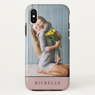 Case-Mate iPhone Case Rose Poussiéreux Monogramme personnalisé sur ph