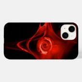 COQUES Case-Mate iPhone ROSE RED FRACTAL (Verso (horizontal))