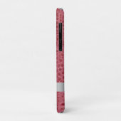 Coques Case-Mate iPhone Rose Reptile rose en cuir numérique Métal argenté (Dos/Gauche)