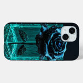 Coques Case-Mate iPhone Rose romantique dans un vase noir Luxe Design esth (Verso (horizontal))