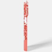 Coques Case-Mate iPhone Rose rose corail foncé parties scintillant scintil (Verso / Droite)