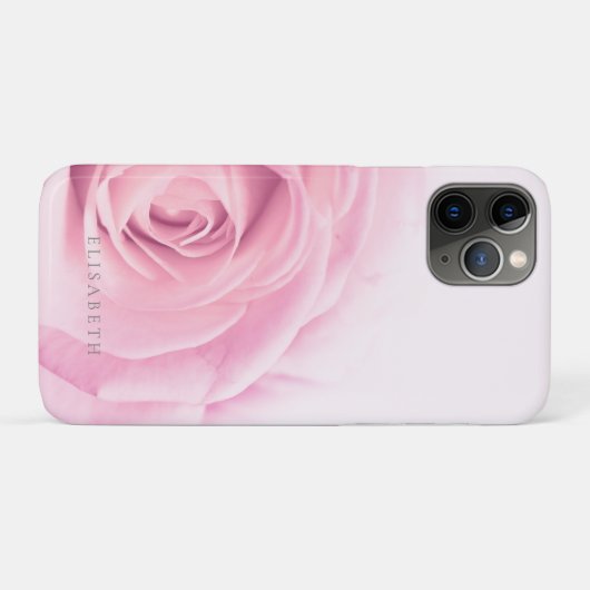 Coques Case-Mate iPhone Rose rose et votre nom (Dos (Horizontal))