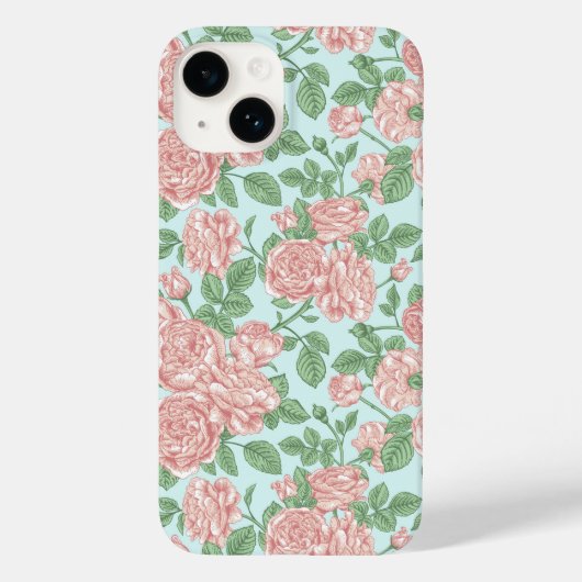 Coques Case-Mate iPhone Rose rose Jardin Bouquet Motif (Verso)