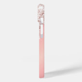 Coques Case-Mate iPhone Rose rose nom or gouttes (Verso / Gauche)