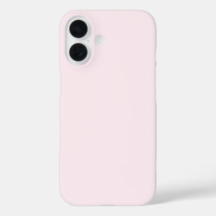 Coques iPhone 16 Rose rose pâle rose pâle blanc pastel couleur soli