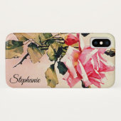 Coques Case-Mate iPhone Rose rose vintage (Dos (Horizontal))