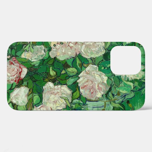 Coques Case-Mate iPhone Rose Roses, 1890 par Vincent van Gogh (Verso (horizontal))