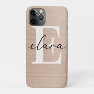 Case-Mate iPhone Case rose roso or monogramme élégant scripteur Glam mét