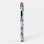 Coques Case-Mate iPhone Rose rouge Bleu Blancs (Dos/Droite)