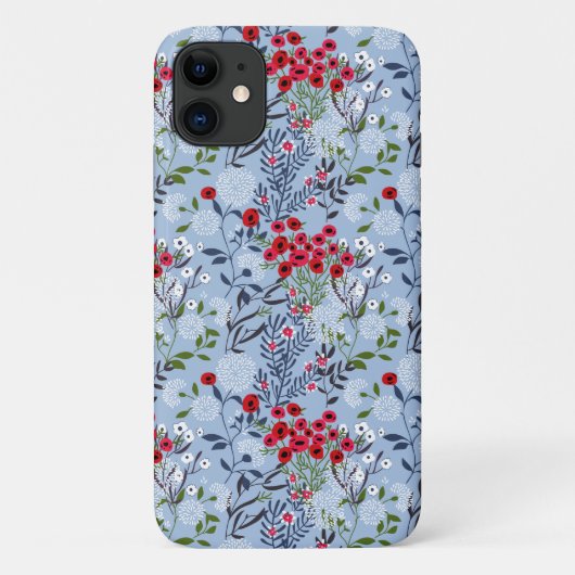 Coques Case-Mate iPhone Rose rouge Bleu Blancs (Dos)