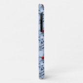 Coques Case-Mate iPhone Rose rouge Bleu Blancs (Dos/Gauche)