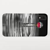 Coques Case-Mate iPhone rose rouge dans la gouttelette d'eau (Dos (Horizontal))