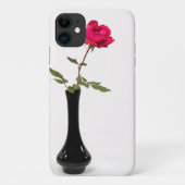 Coques Case-Mate iPhone rose rouge dans le vase noir (Dos)