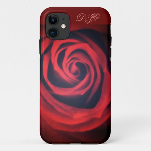 Coques Case-Mate iPhone Rose rouge de près (Dos)