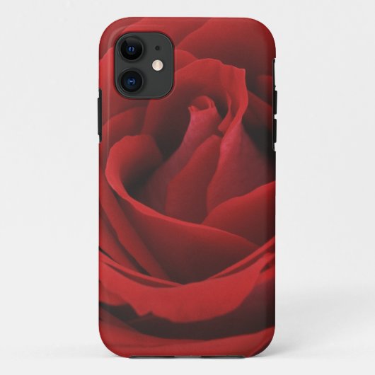 Coques Case-Mate iPhone Rose rouge en fleurs (Dos)