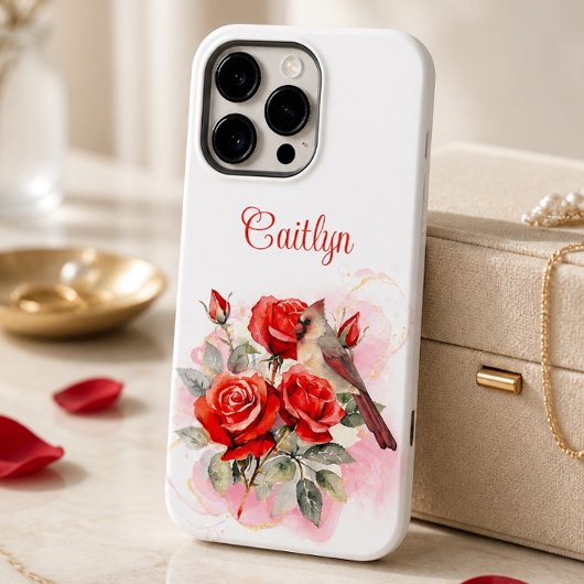 Coques Case-Mate iPhone Rose rouge et cardinal